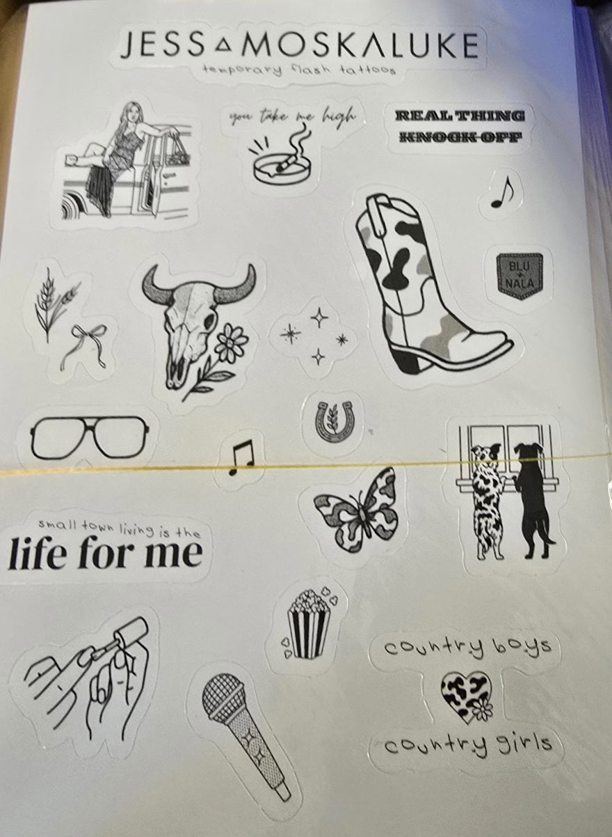 Temporary Tattoo Sheet